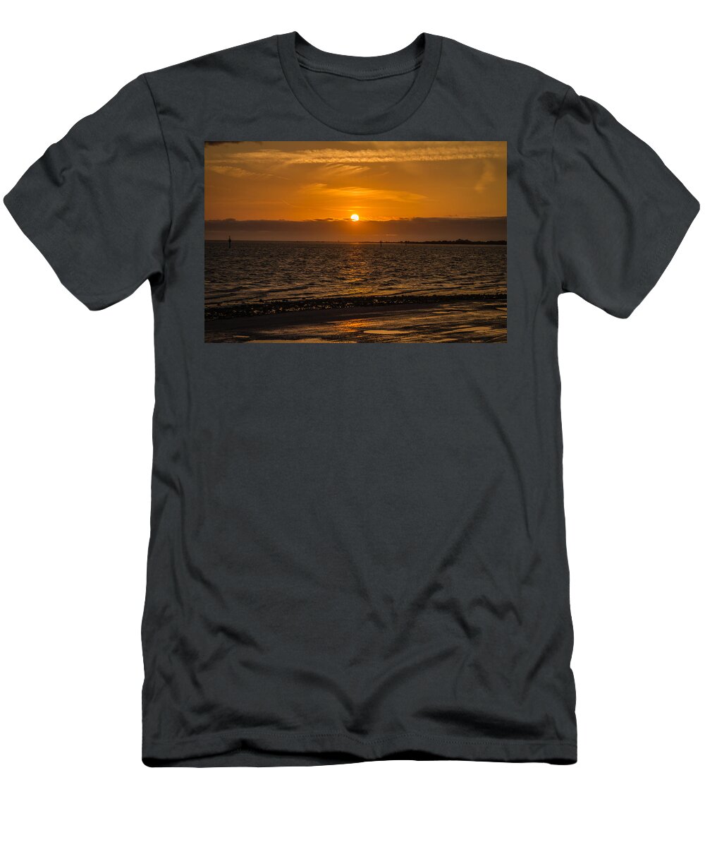 Dunedin Causeway T-Shirt featuring the photograph Florida sunset #2 by Jane Luxton