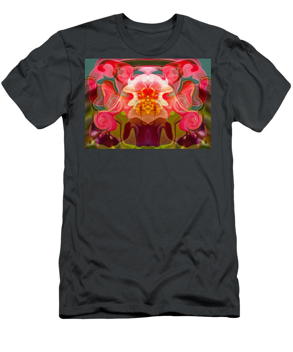Abstract T-Shirt featuring the painting Flower Child by Omaste Witkowski