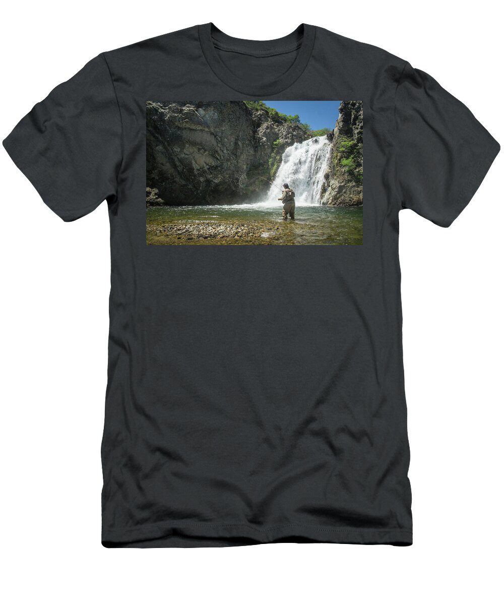 Fly Fishing Patagonia, Argentina #2 T-Shirt by Mark Lance - Pixels