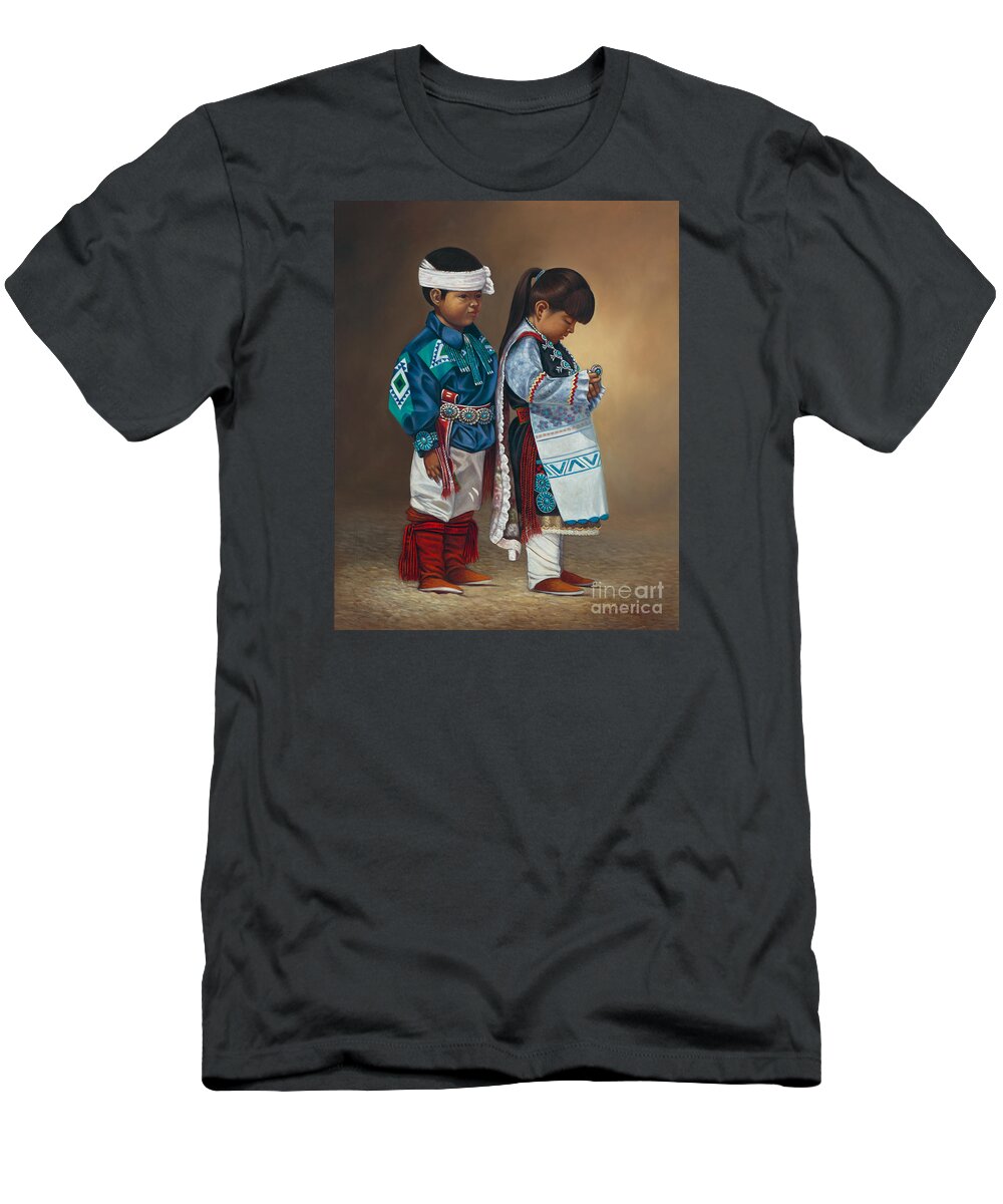 Legacy T-Shirt featuring the painting Legacy #2 by Ricardo Chavez-Mendez