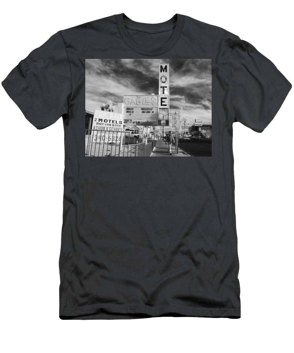  T-Shirt featuring the photograph 2 Motels by Jennifer Ann Henry