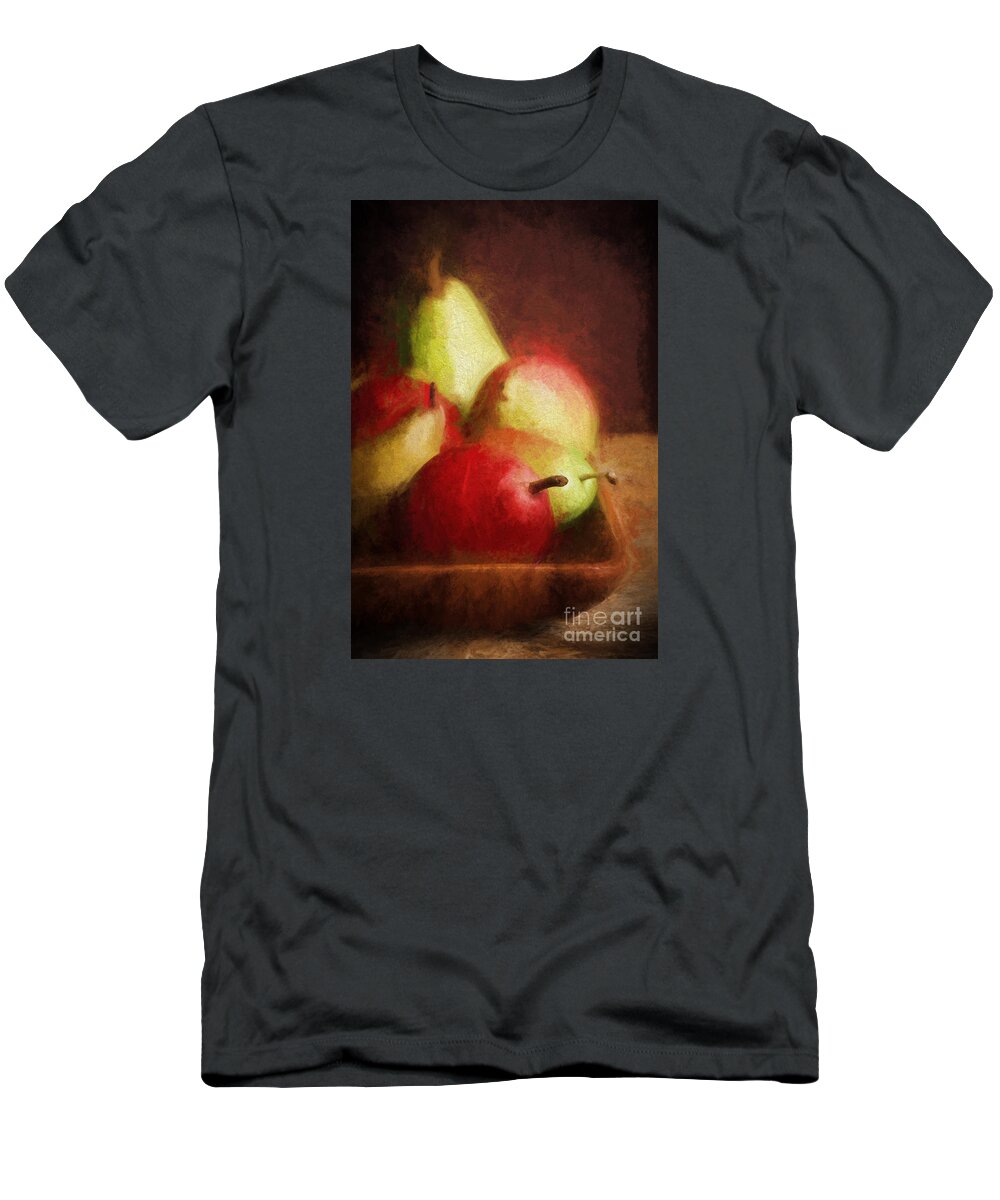 Pears T-Shirt featuring the painting Pears #3 by HD Connelly