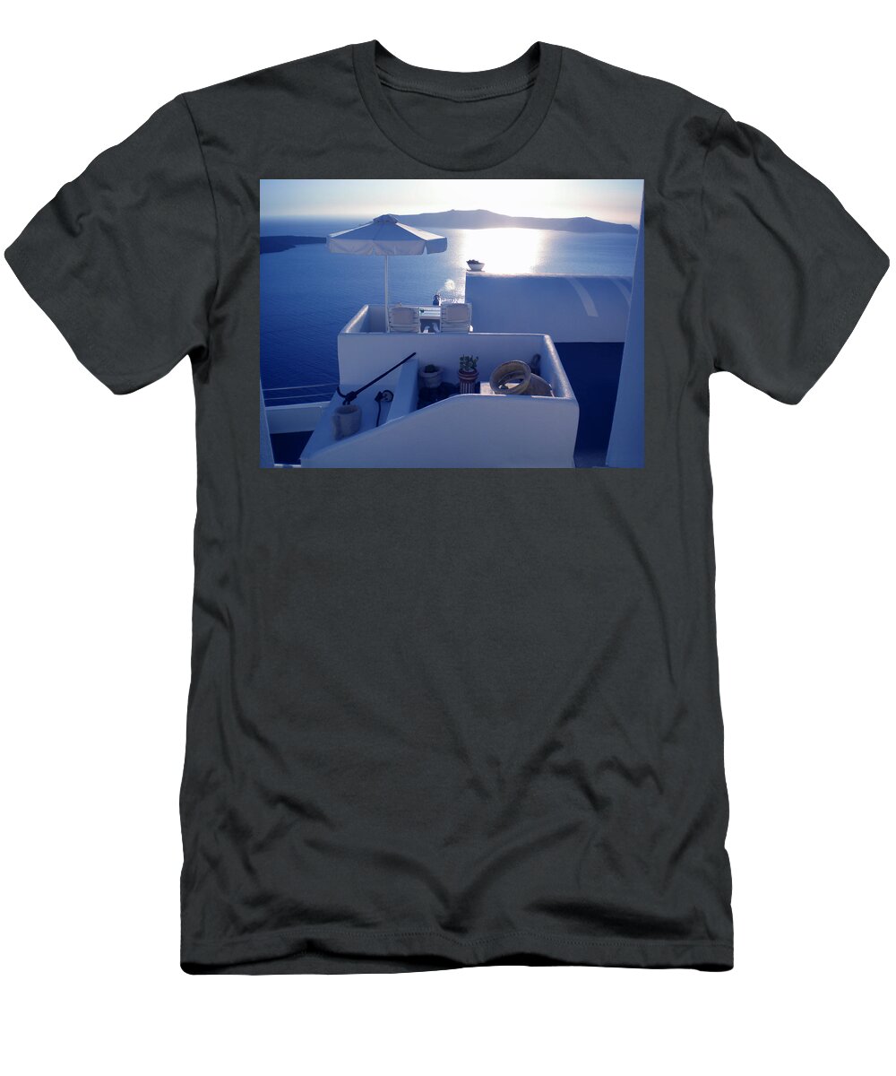 Coletteguggenheim T-Shirt featuring the photograph Santorini Island Greece #3 by Colette V Hera Guggenheim