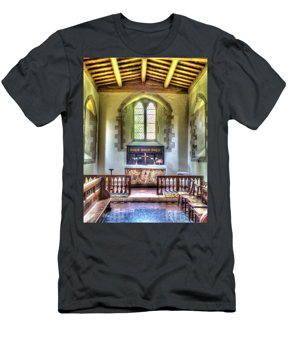 Aisle T-Shirt featuring the photograph St Swithuns Church Combe #2 by Mark Llewellyn