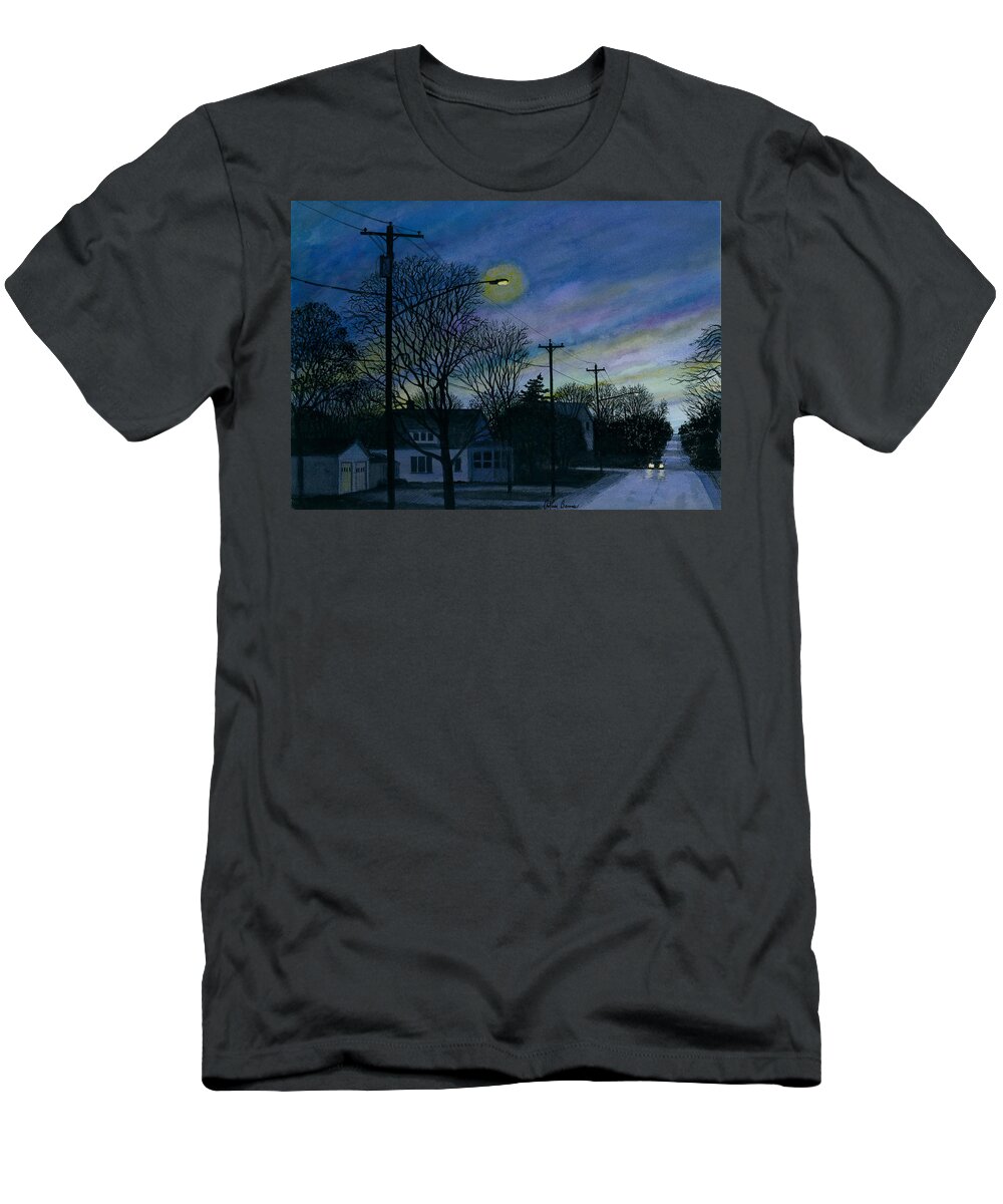 Nocturnes T-Shirt featuring the painting That Old Time Feeling #2 by Arthur Barnes