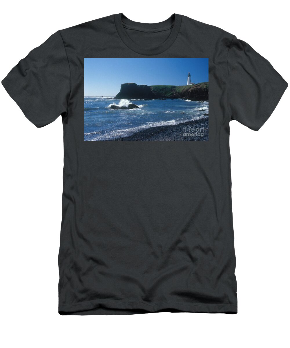 Lighthouse T-Shirt featuring the photograph Yaquina Head Lighthouse #2 by Bruce Roberts