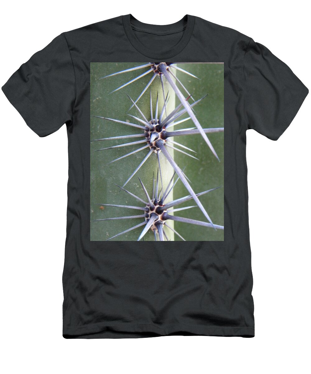 Cactus T-Shirt featuring the photograph Cactus Thorns #3 by Deb Halloran