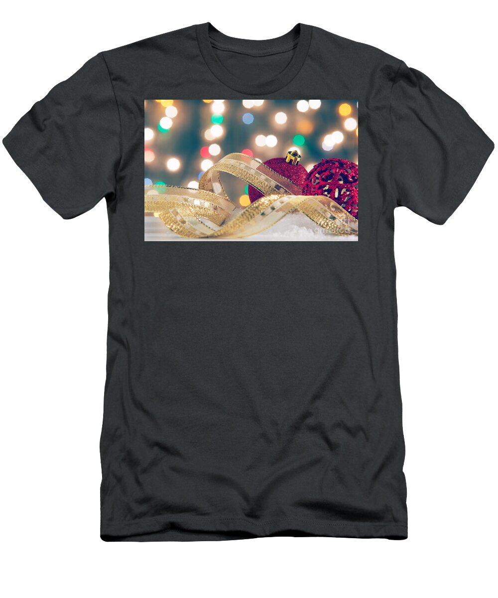 Background T-Shirt featuring the photograph Christmas Still-life #3 by Carlos Caetano