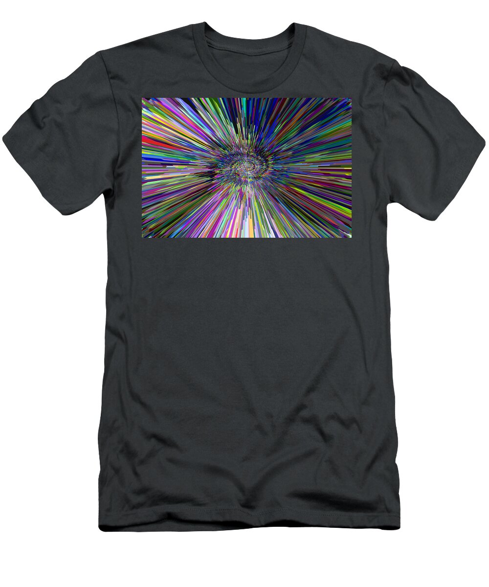 3d T-Shirt featuring the digital art 3 D Dimensional Art Abstract by David Pyatt