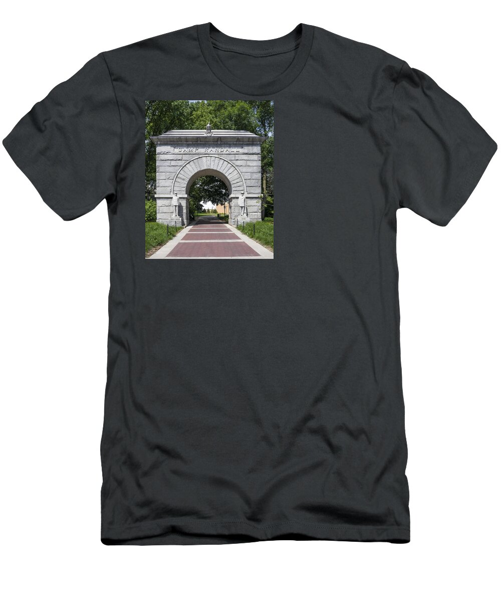 Badger T-Shirt featuring the photograph Camp Randall - Madison #6 by Steven Ralser