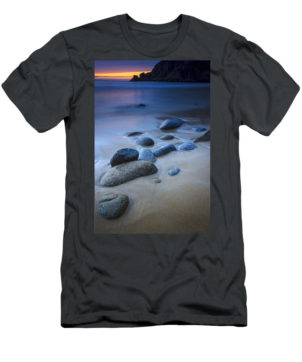 Seascape T-Shirt featuring the photograph Campelo Beach Galicia Spain by Pablo Avanzini