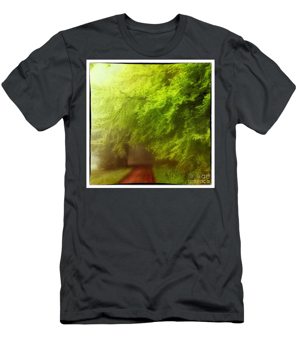 Romantic T-Shirt featuring the photograph Romantic forest landscape #4 by Gina Koch