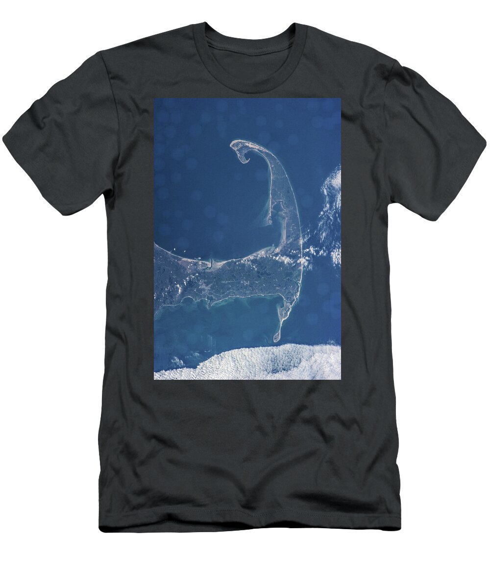Photography T-Shirt featuring the photograph Satellite View Of Cape Cod National #4 by Panoramic Images