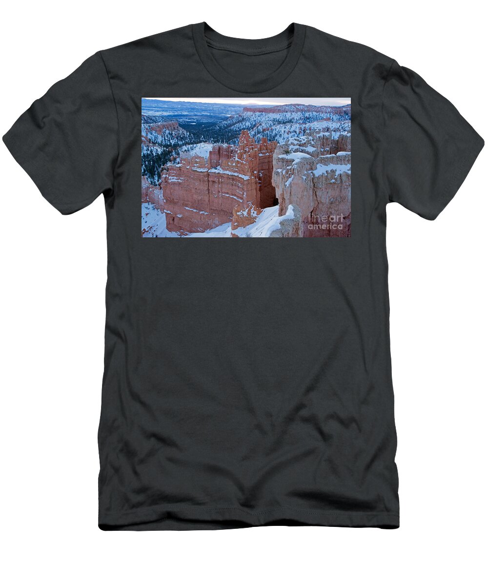 Bryce Canyon T-Shirt featuring the photograph Sunset Point Bryce Canyon National Park #4 by Fred Stearns