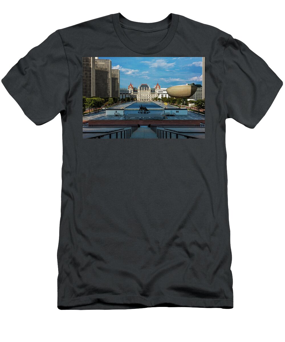 Photography T-Shirt featuring the photograph New York, Albany, New York State Capitol #5 by Panoramic Images