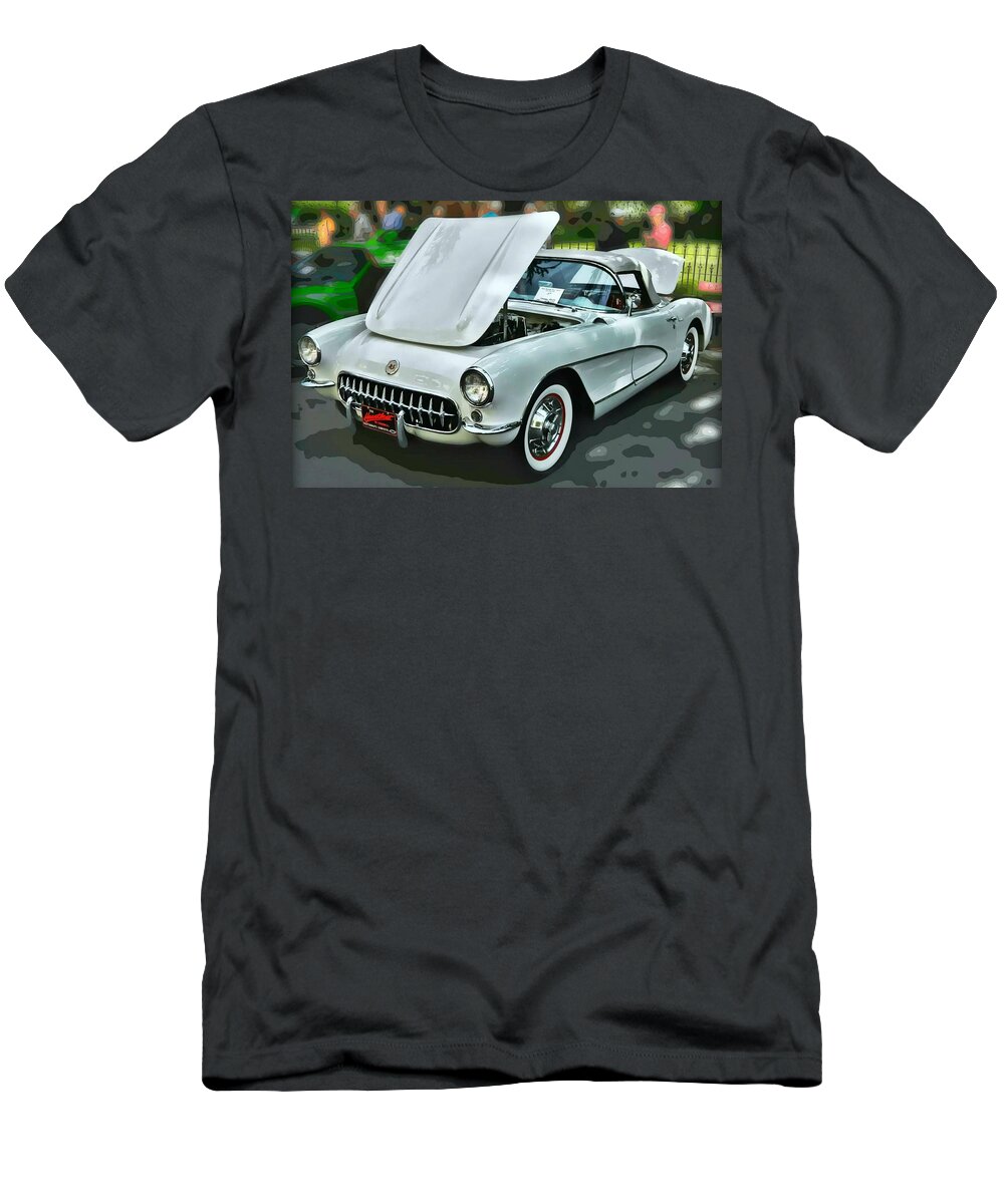Victor Montgomery T-Shirt featuring the photograph '56 Corvette #56 by Vic Montgomery