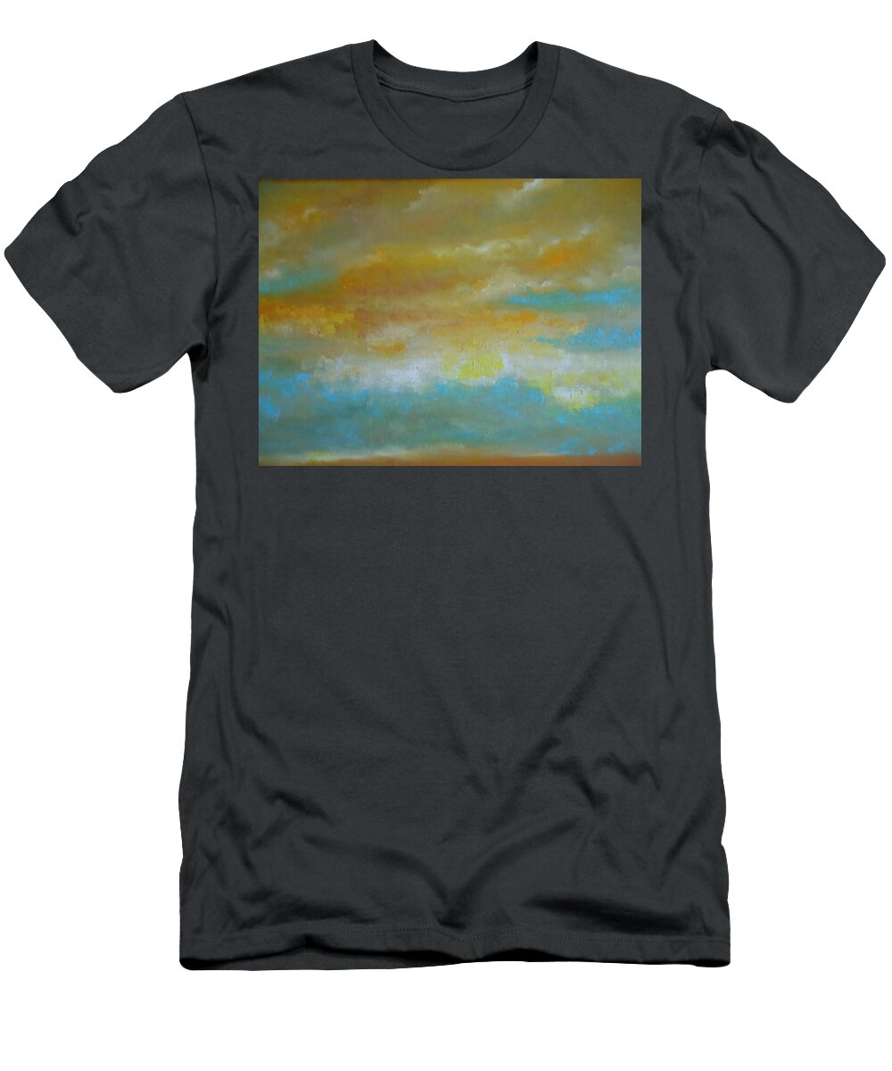 Abstract T-Shirt featuring the painting Abstract Exhibit #6 by Frederick Lyle Morris - Disabled Veteran
