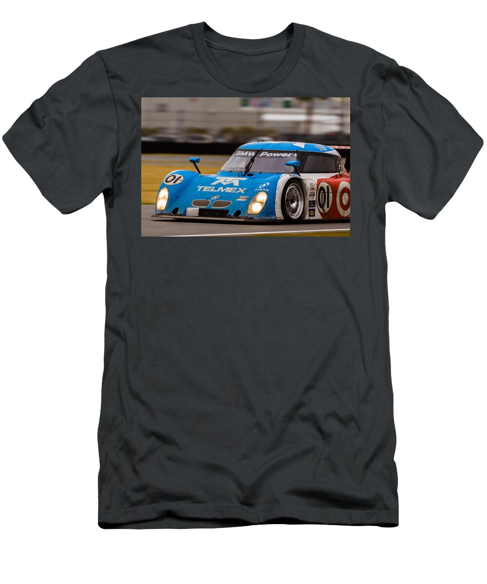24 Hours Of Daytona T-Shirt featuring the photograph Daytona Prototype #6 by Raul Rodriguez