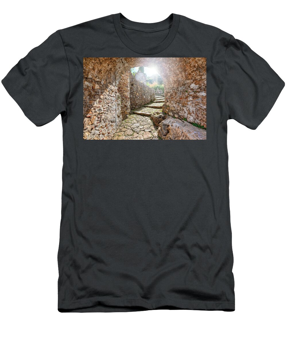 Architecture T-Shirt featuring the photograph Mystras - Greece #6 by Constantinos Iliopoulos