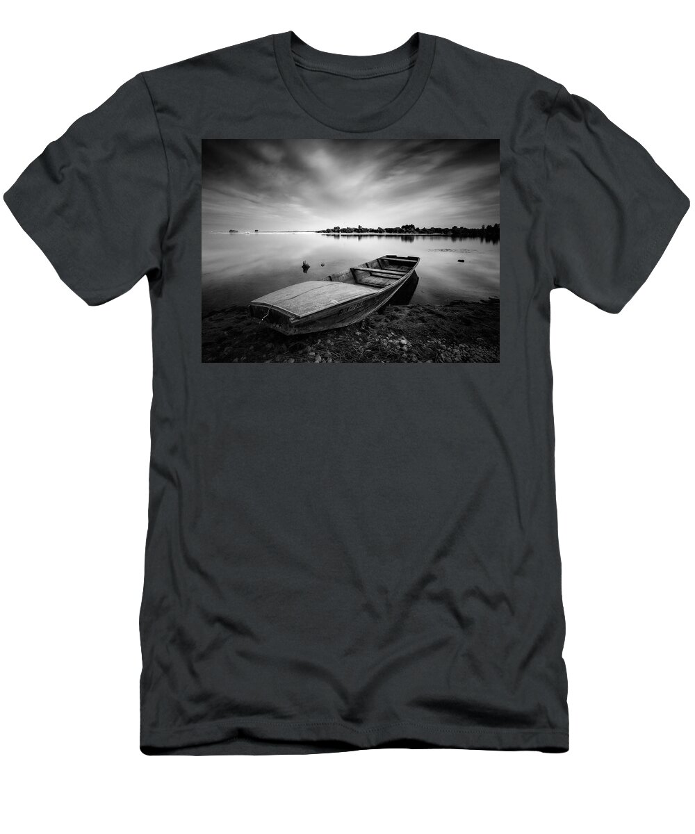 Landscape T-Shirt featuring the photograph 60 Seconds On Lake by Davorin Mance