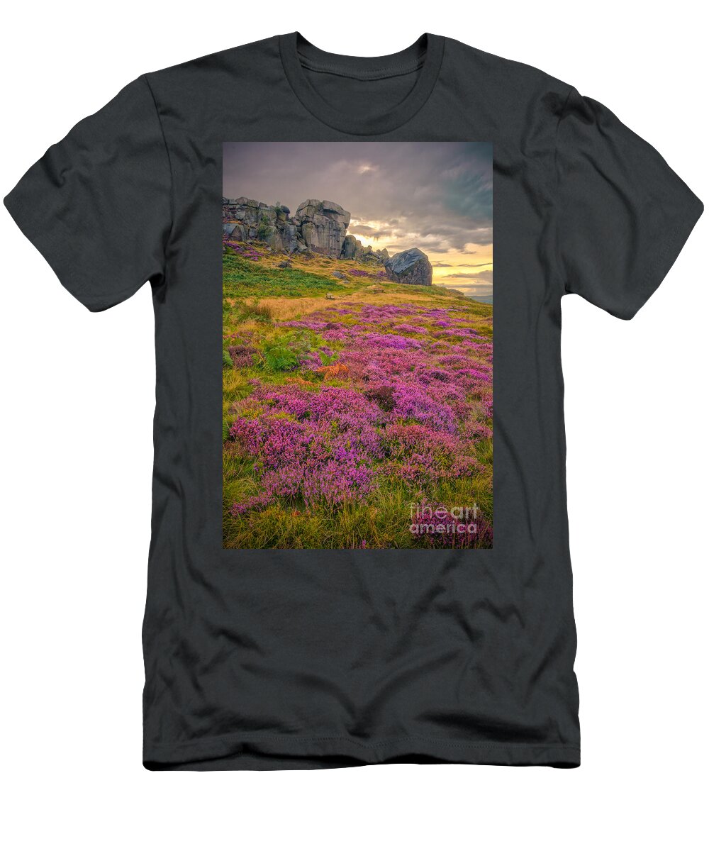 Airedale T-Shirt featuring the photograph Cow and Calf Rocks by Mariusz Talarek