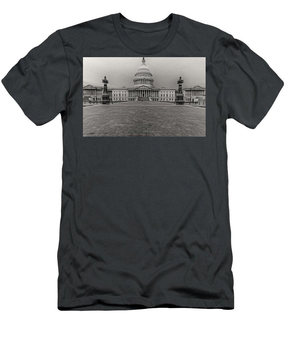 America T-Shirt featuring the photograph Capitol Building #8 by Peter Lakomy
