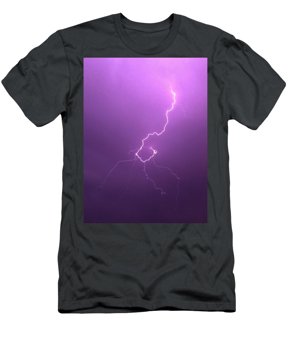 Stormscape T-Shirt featuring the photograph Our 1st Severe Thunderstorms in South Central Nebraska #19 by NebraskaSC