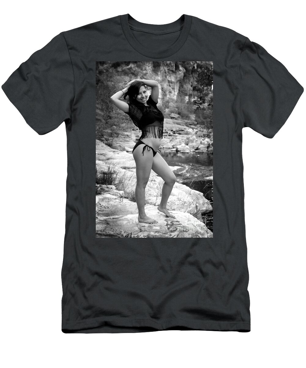 Bikini T-Shirt featuring the photograph Young Hispanic Woman #9 by Henrik Lehnerer
