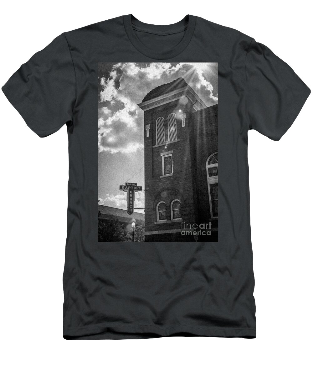Ken T-Shirt featuring the photograph A Light Shines Down by Ken Johnson