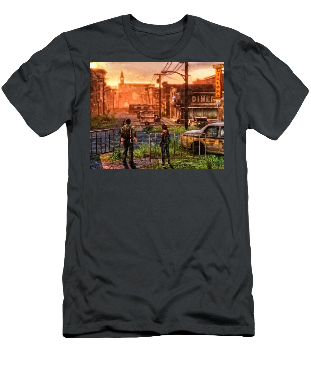Movie T-Shirt featuring the painting A Long Journey by Joe Misrasi