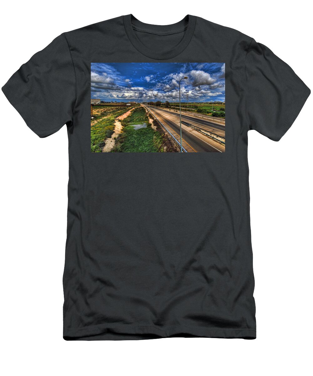 Landscape T-Shirt featuring the photograph a majestic springtime in Israel by Ron Shoshani