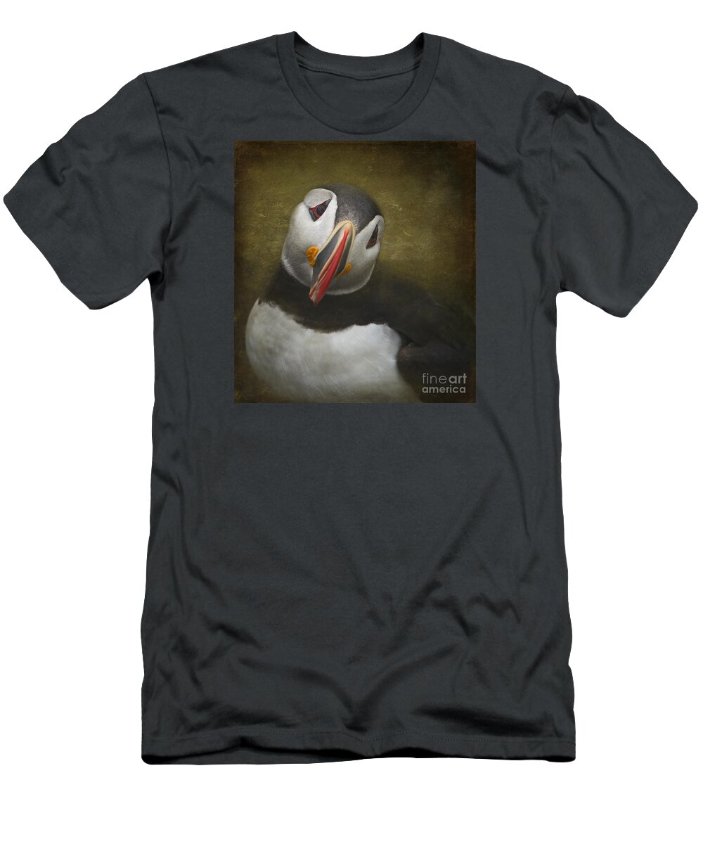 Festblues T-Shirt featuring the photograph A Portrait of the Clown of the Sea by Nina Stavlund