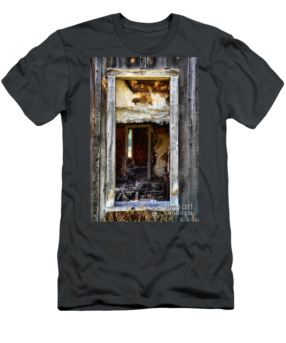 Abstract T-Shirt featuring the photograph Abandonment by Lauren Leigh Hunter Fine Art Photography