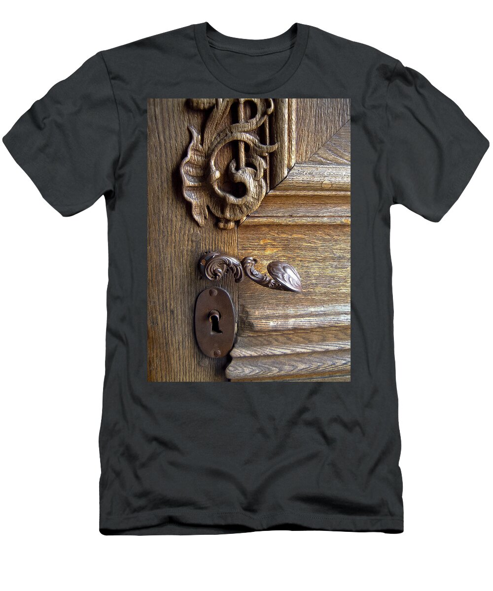 Lock T-Shirt featuring the photograph Abbey lock by Jenny Setchell