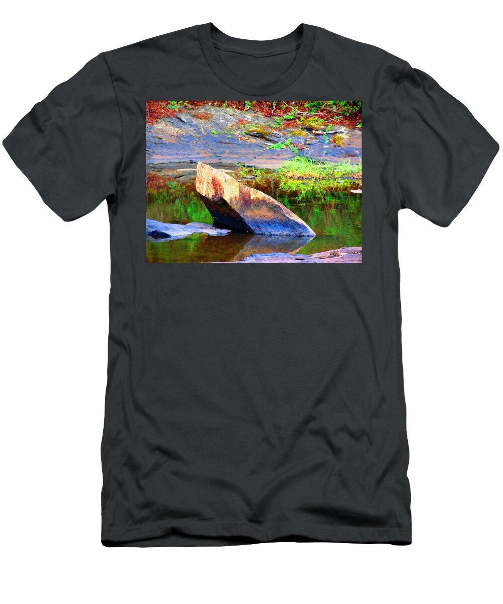 In Focus T-Shirt featuring the photograph Abstact Rock				 by Aaron Martens