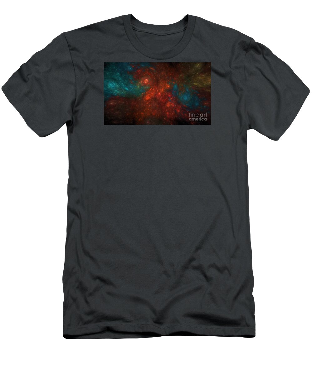 Abstract Galaxies T-Shirt featuring the digital art Abstract Galaxies by Elizabeth McTaggart