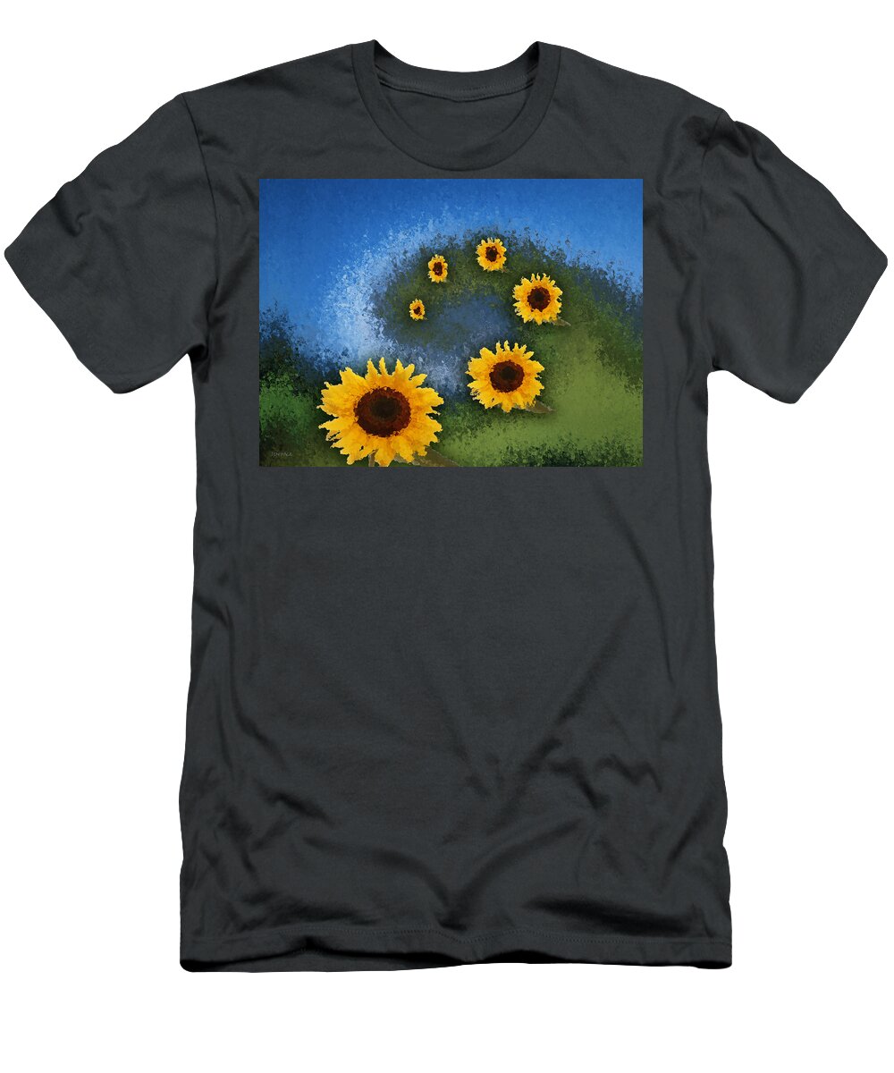 Abstract Springtime Dance T-Shirt featuring the digital art Abstract SpringTime Dance by Jennifer Page