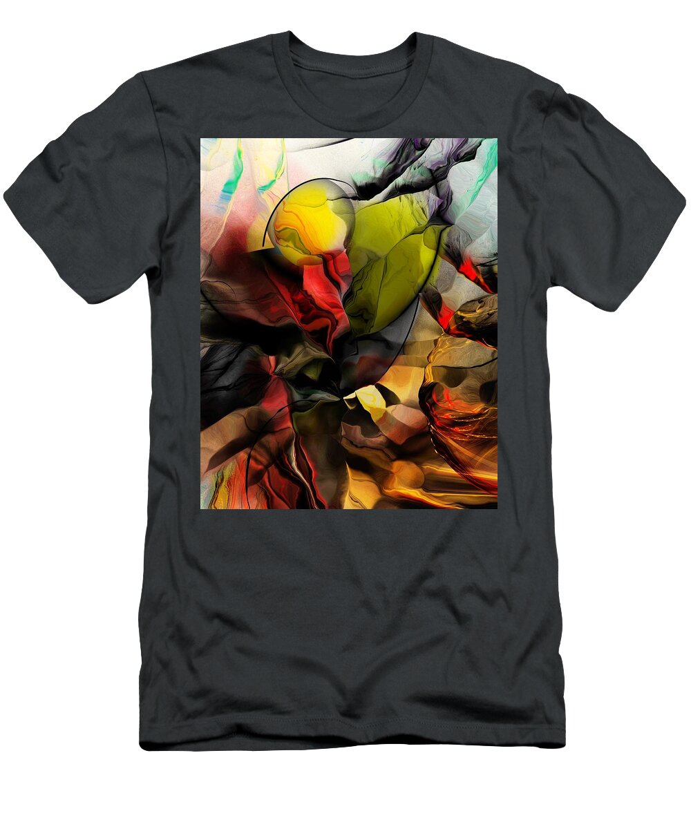 Fine Art T-Shirt featuring the digital art Abstraction 122614 by David Lane
