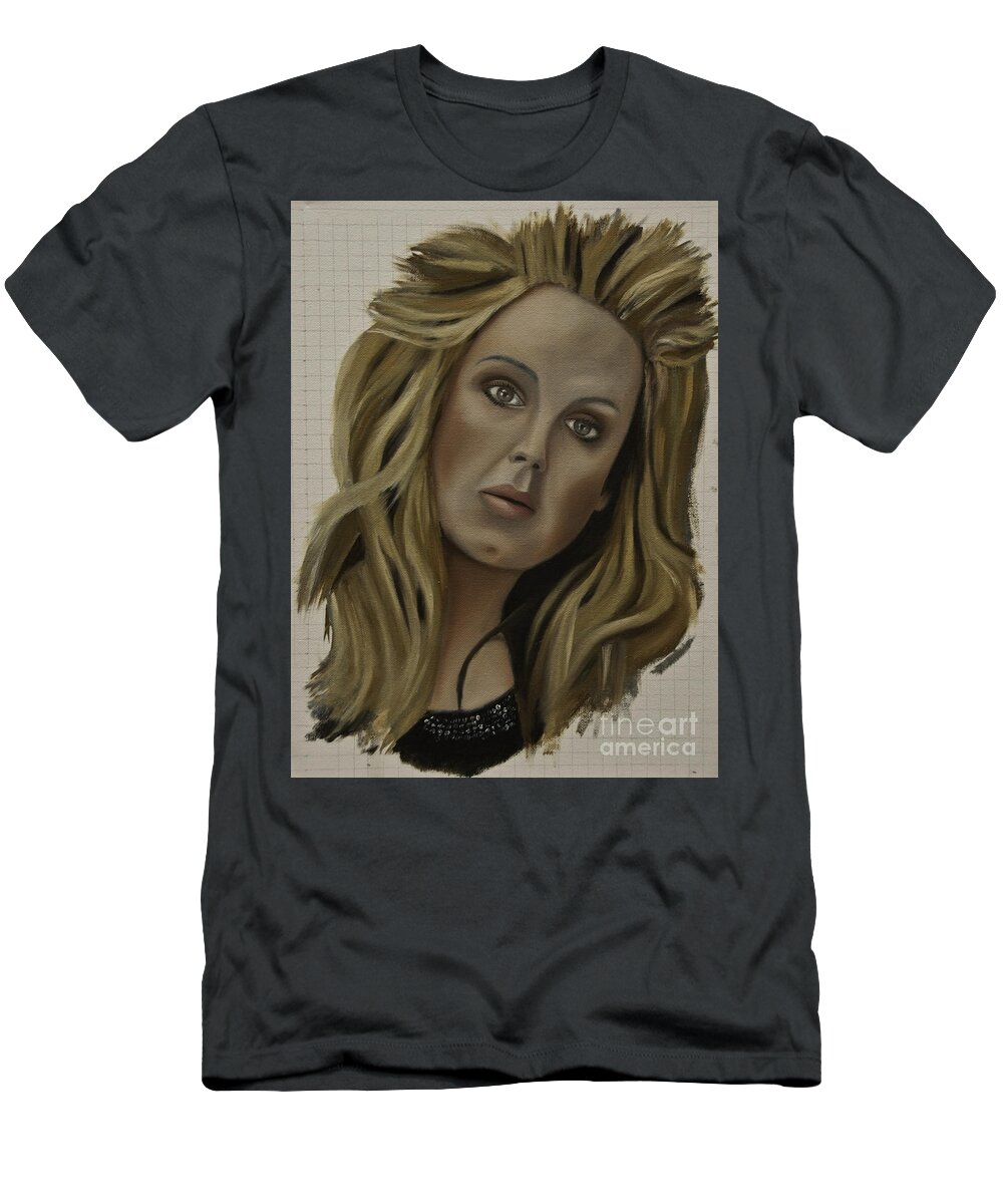 Adele T-Shirt featuring the painting Adele by James Lavott