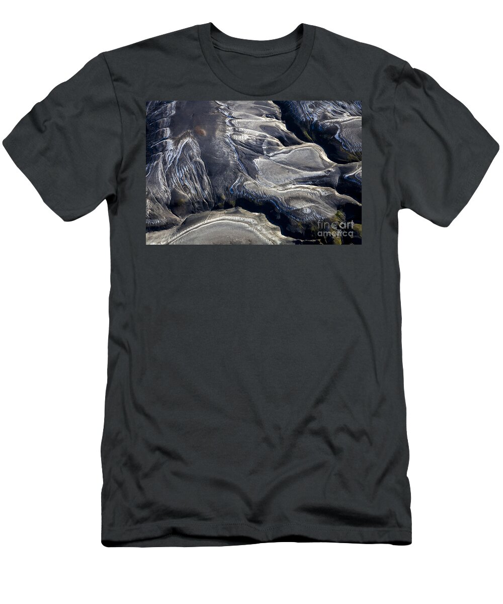 Aerial Photo T-Shirt featuring the photograph Aerial photography iceland by Gunnar Orn Arnason