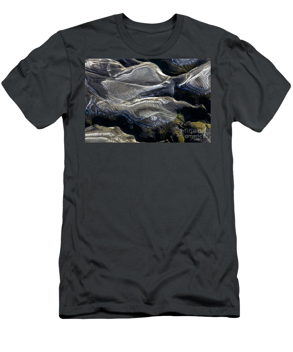 Aerial Photo T-Shirt featuring the photograph Aerial photography of iceland by Gunnar Orn Arnason