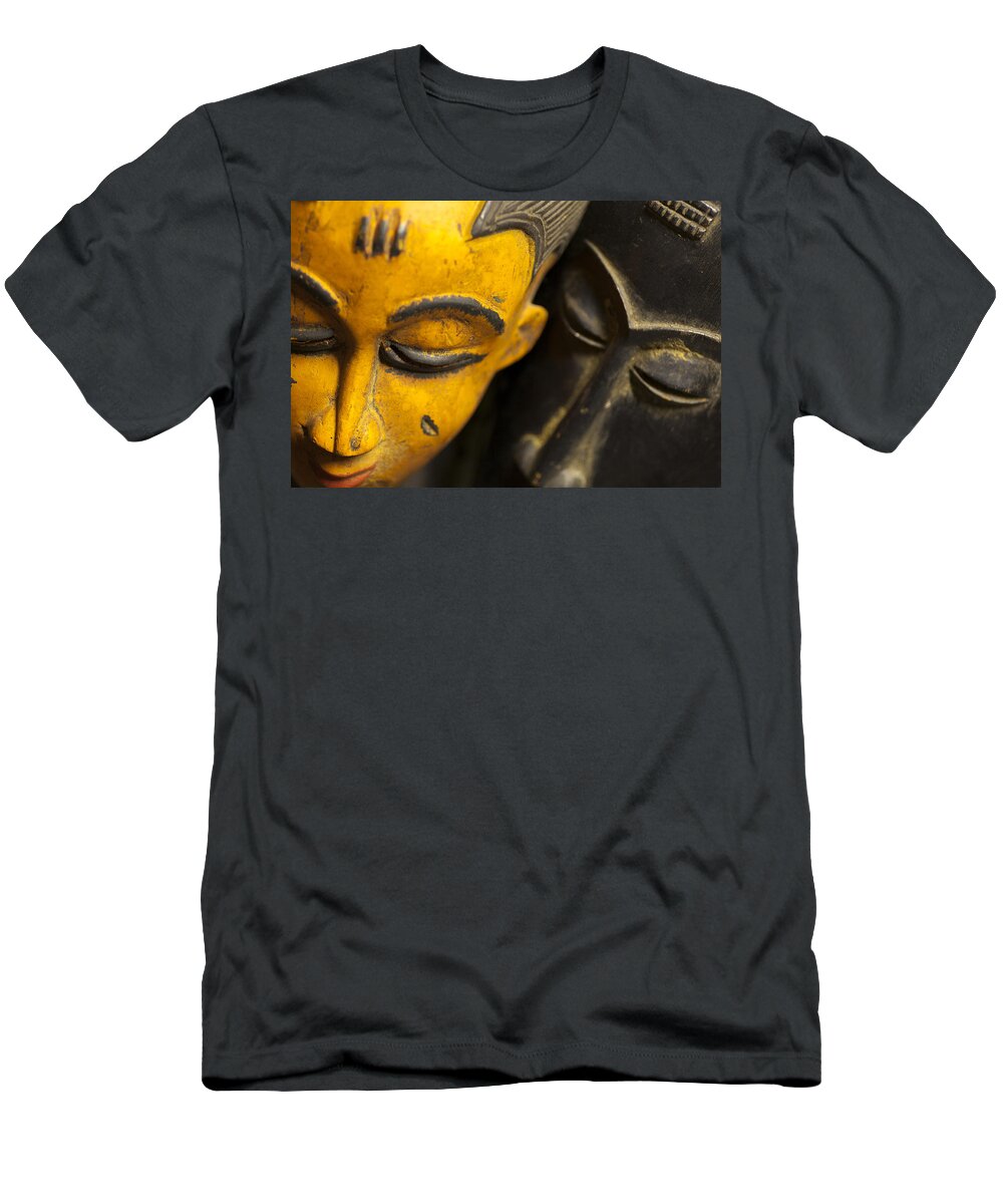 Abstract T-Shirt featuring the photograph African Masks by Raul Rodriguez