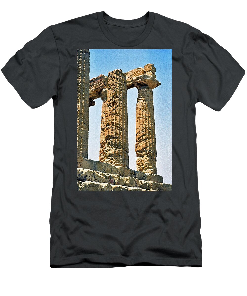 Italy T-Shirt featuring the digital art Agrigento 5 by John Vincent Palozzi