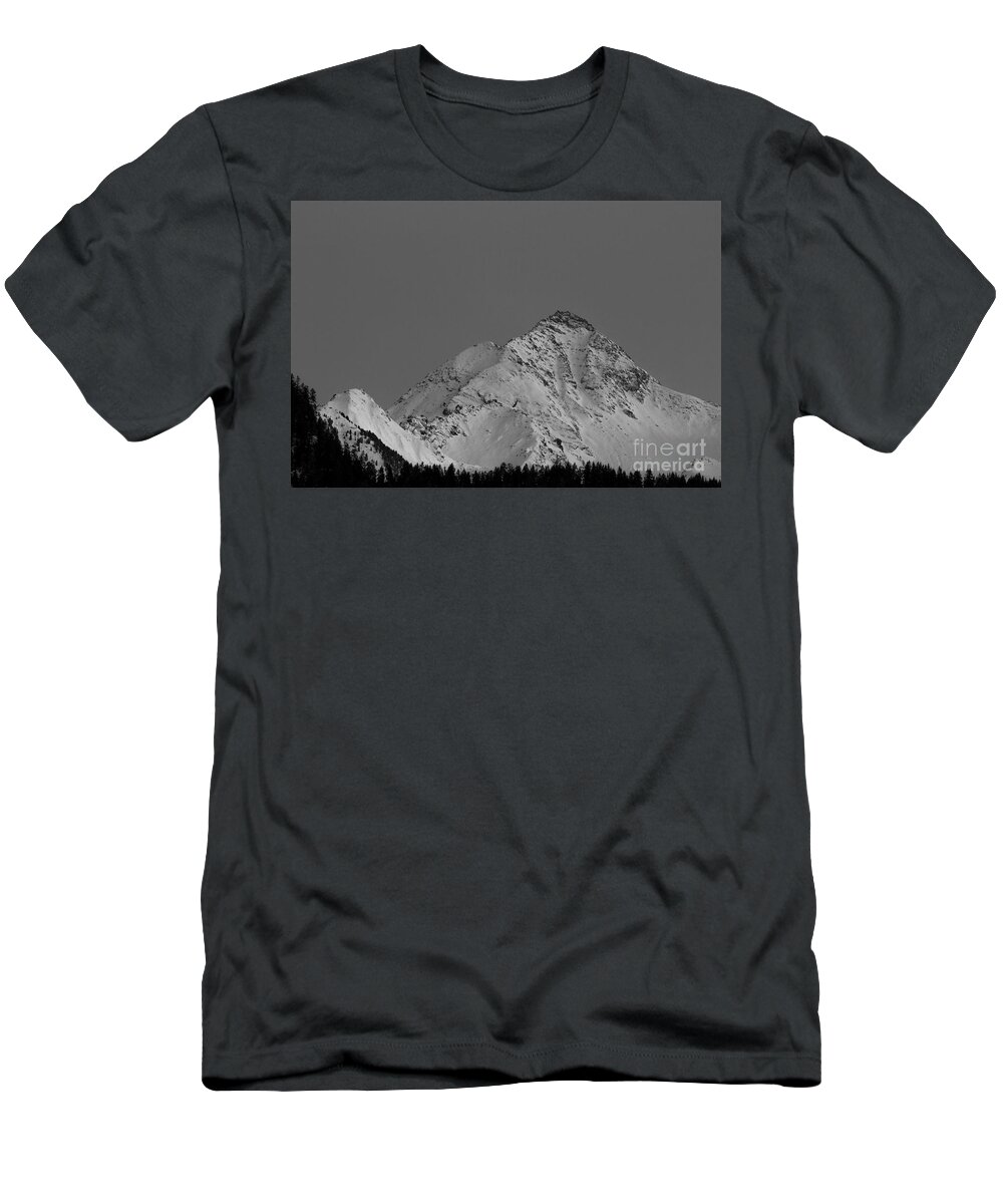 Ahornspitze T-Shirt featuring the photograph Ahornspitze after midnight by Bernd Laeschke