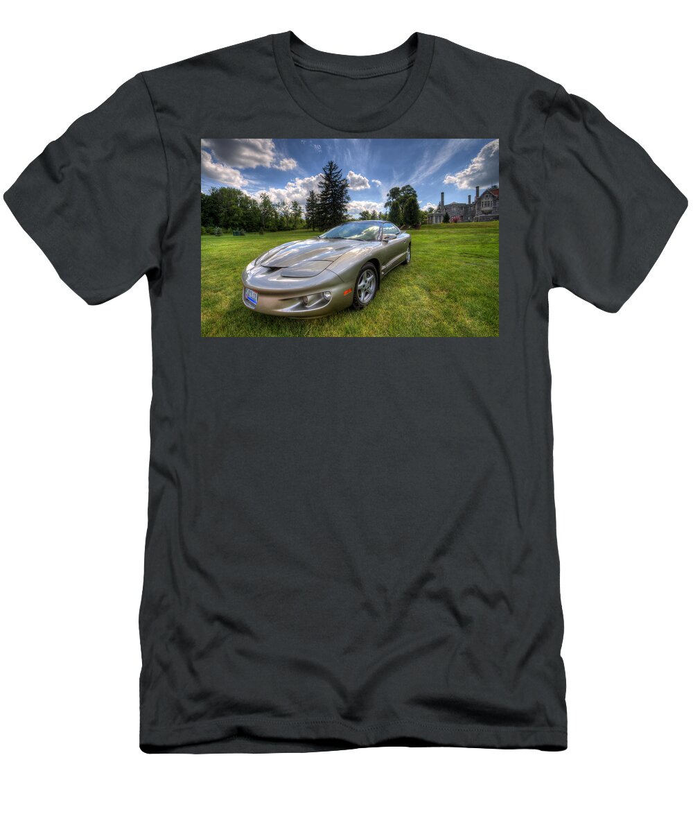 Musclecar T-Shirt featuring the photograph American MuscleCar Firebird by David Dufresne