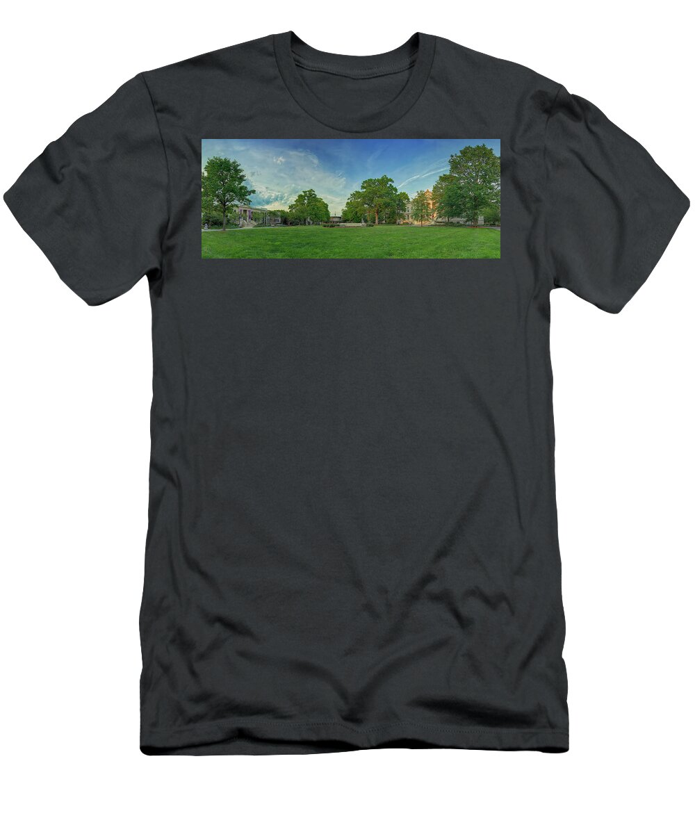 American T-Shirt featuring the photograph American University Quad by Metro DC Photography
