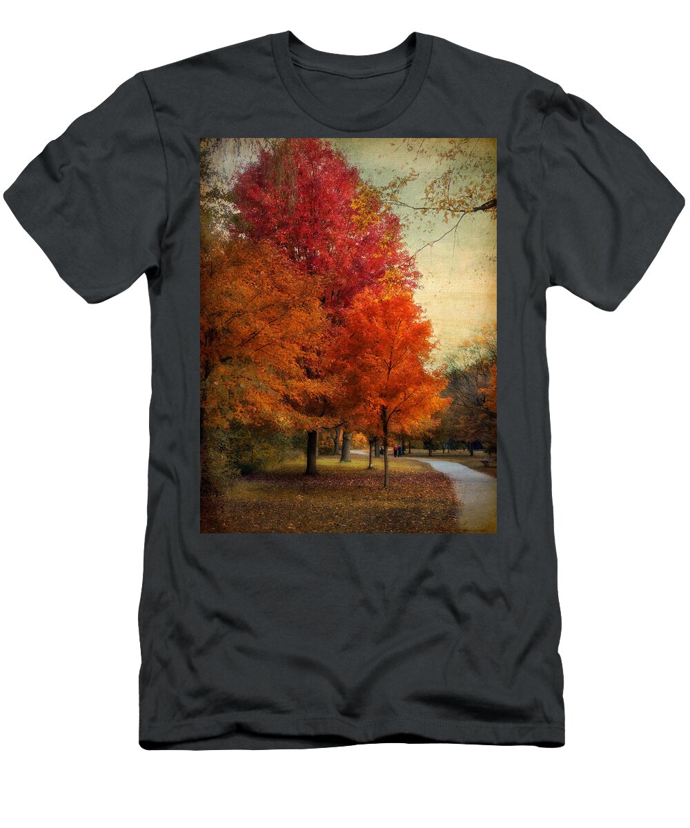 Autumn T-Shirt featuring the photograph Among the Maples by Jessica Jenney