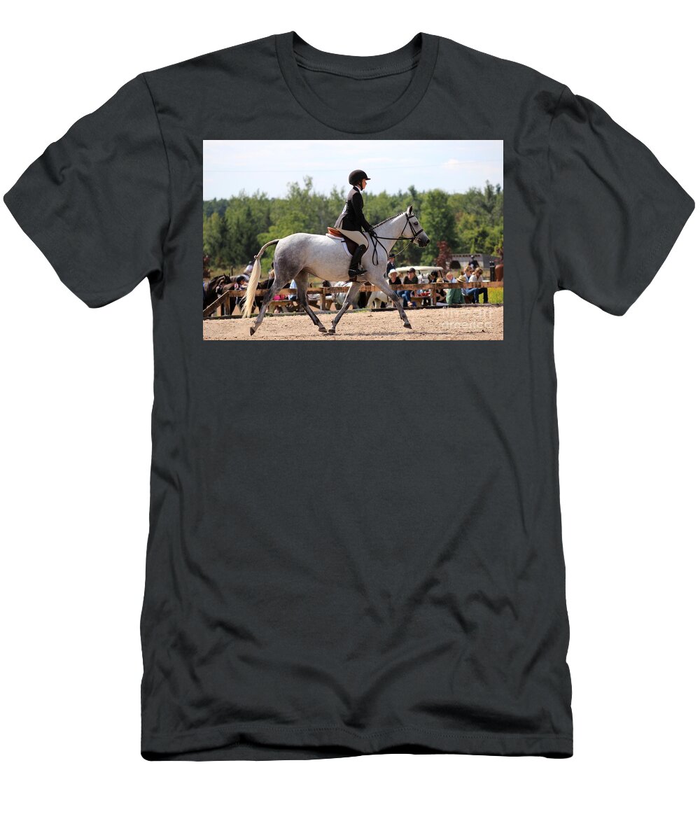 Horse T-Shirt featuring the photograph An-f-hunter21 by Janice Byer