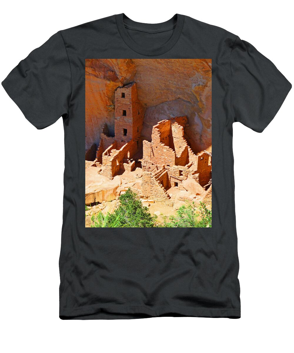 Ancient T-Shirt featuring the photograph Ancient Dwelling by Alan Socolik