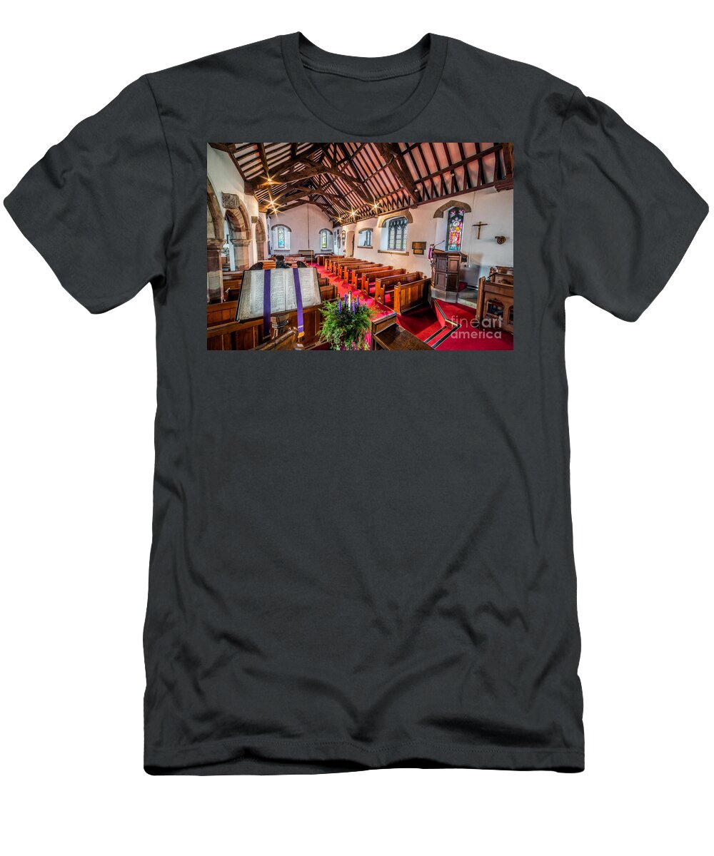 British T-Shirt featuring the photograph Ancient Parish Church by Adrian Evans